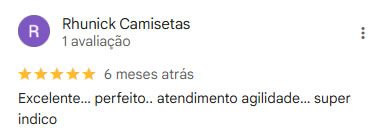 Depoimento de clientes