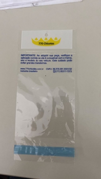 Saco Plástico Personalizado com Solapa - FOTO 2 Saco Plástico Personalizado com Solapa - FOTO 2